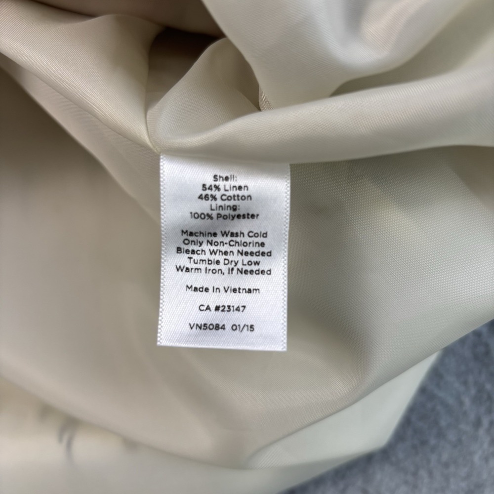 Talbots Skirt‎ Size 20W Vibrant Pleated Front Side Pockets A-Line Linen Cotton - Picture 4 of 8